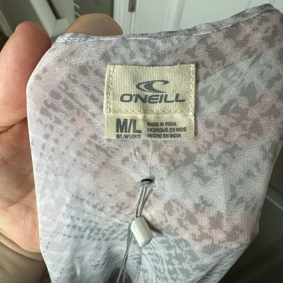 O’NEILL NWT Sheer Gray Beach‎ Cover Up Size M/L - Picture 2 of 9